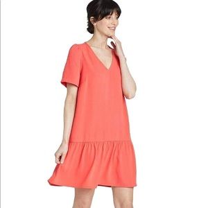 A new day coral mini dress